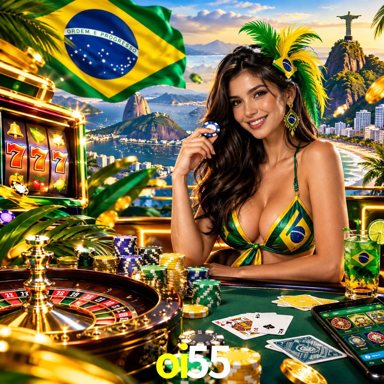 Sinta a adrenalina dos jogos de cassino com oi55
